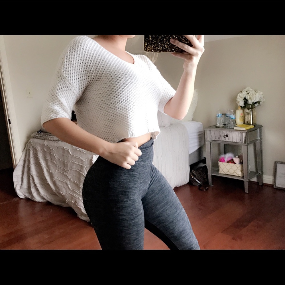 Kimchi Blue white crop sweater